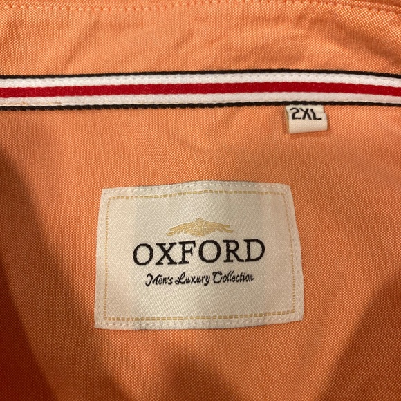 Oxford Orange Men's Luxury Collection - Button up shirt size 2XL - Picture 2 of 5